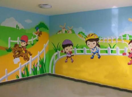 威宁幼儿园墙体彩绘制作流程及注意事项